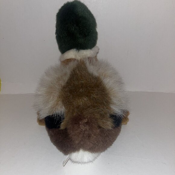 Mallard Duck Plush Soft Classics Green Brown Cream Fussy Wings Approx 10" tall - Picture 6 of 13